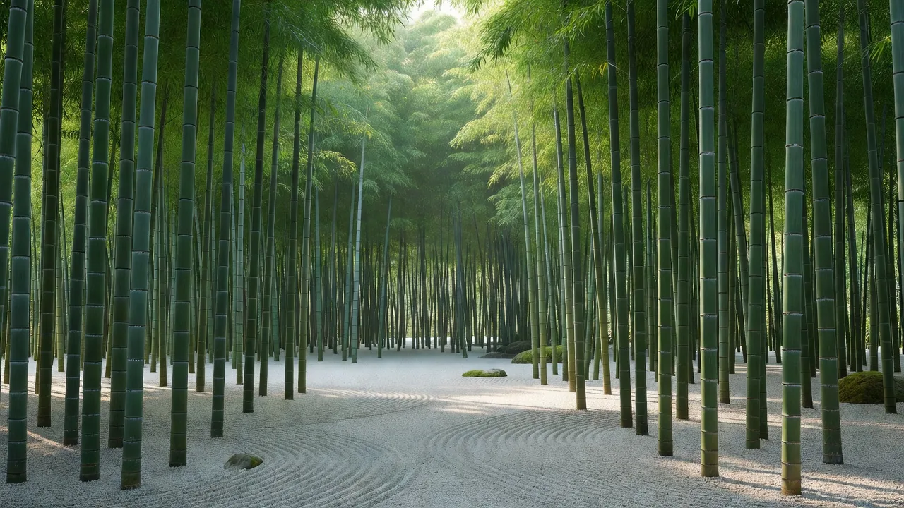 竹林の庭